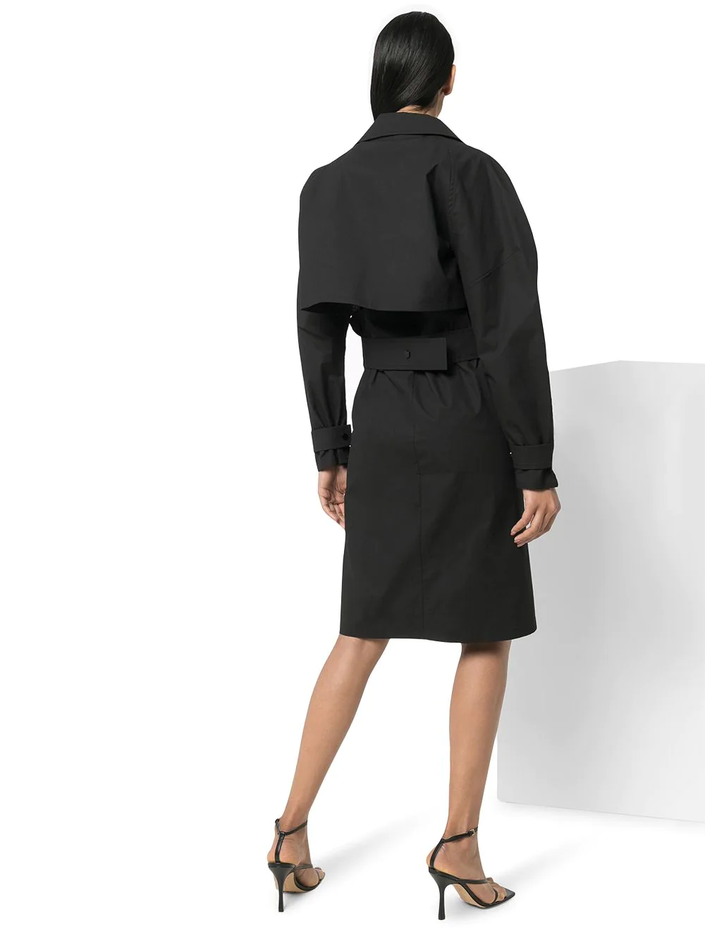 Bottega Veneta★素敵！Storm Flap Johnny Collar Dress Bottega Veneta storm-flap trench dress - Black za 13 955,00