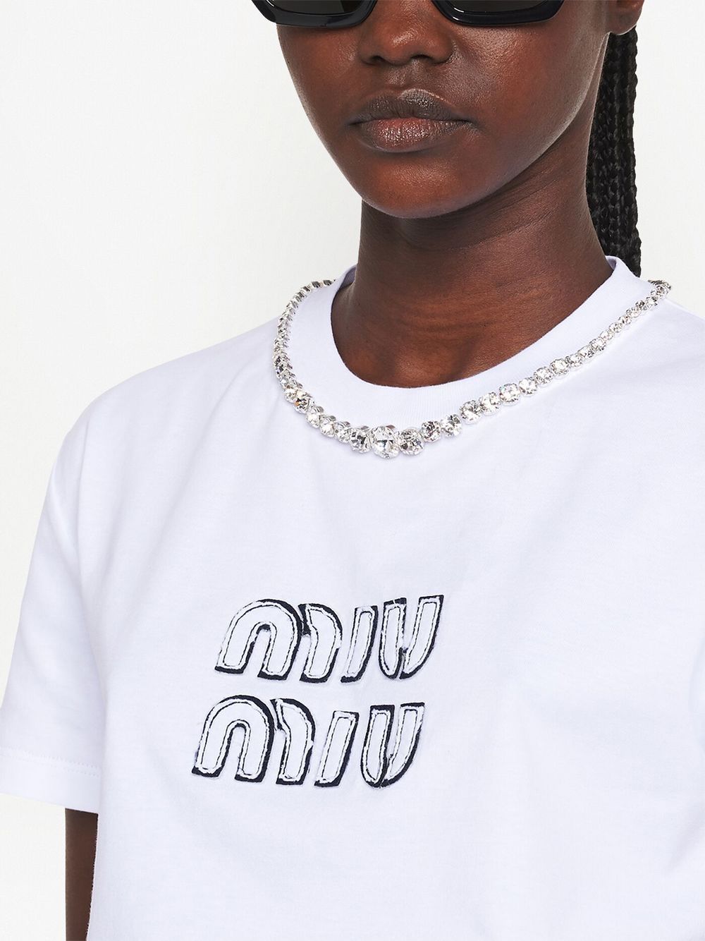 Tシャツ・カットソー MIU MIU COTTON T-SHIRT 27374341_57289800_322.jpg