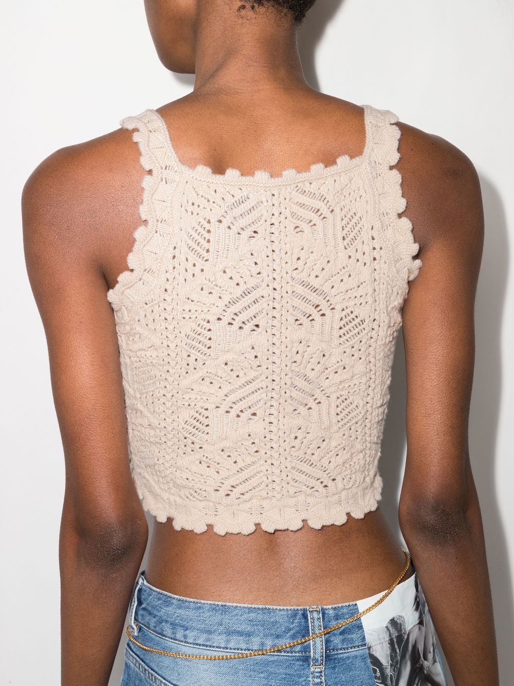 saint laurent crochet top