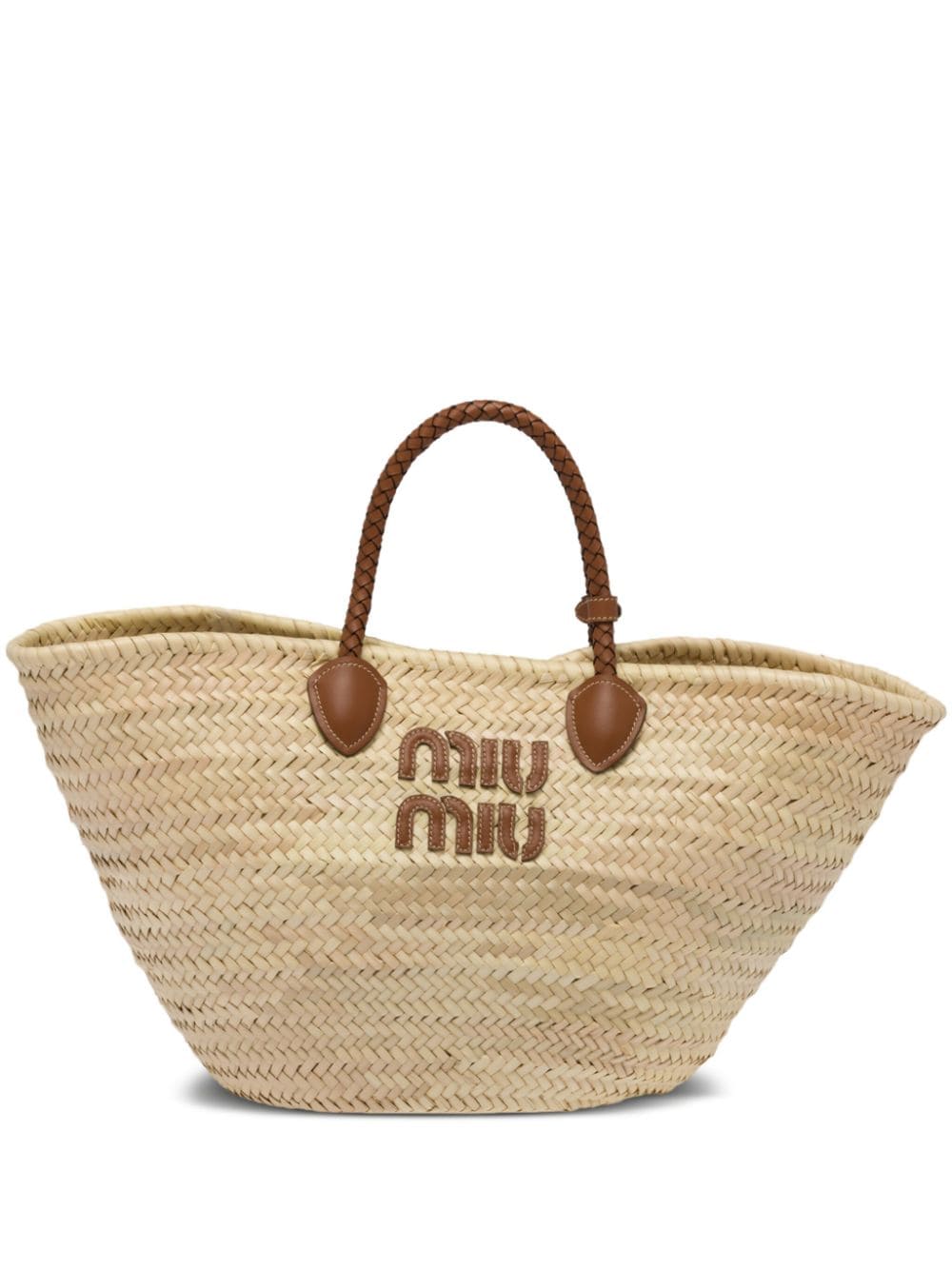 MIU MIU Palmetto　ラフィアバッグ MIU MIU Palmetto ラフィアバッグ MIU MIU - MIU MIU Palmetto