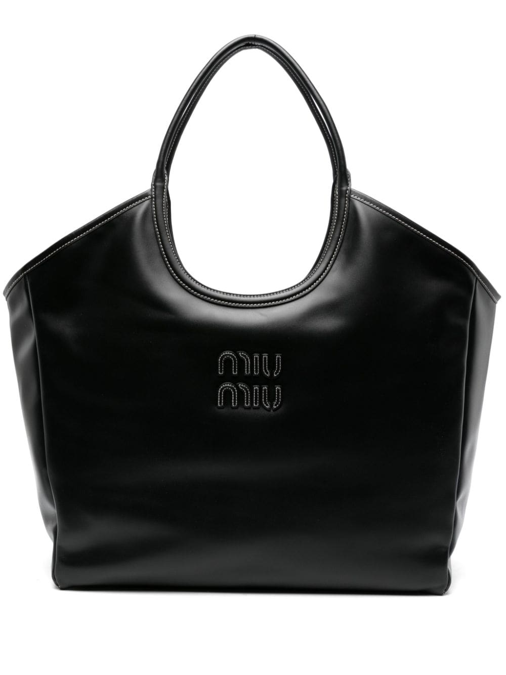 トートバッグ MIU MIU lvy leather tote bag Miu Miu Ivy Leather Tote Bag | Black | FARFETCH PL
