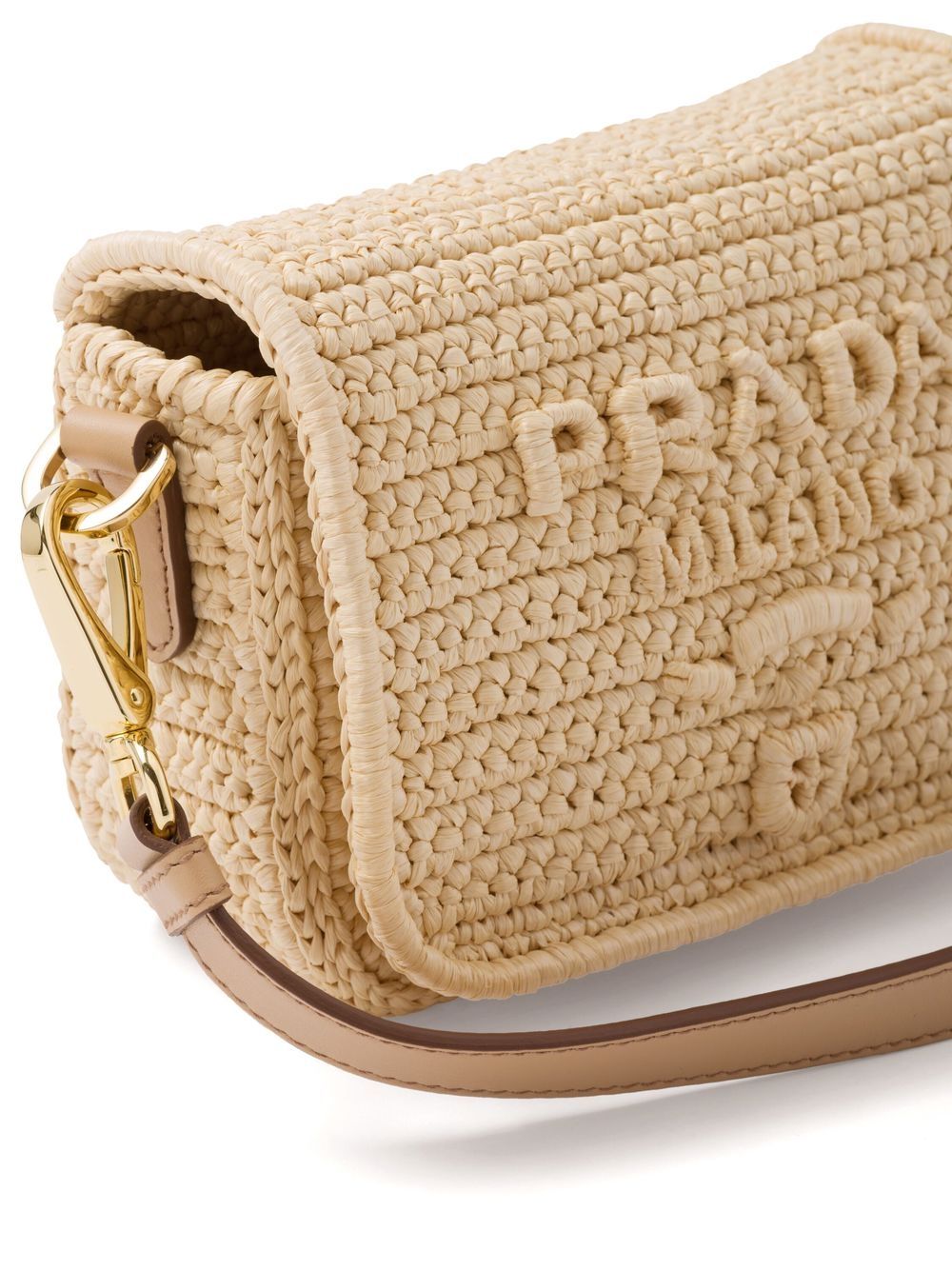Prada Raffia shoulder bag - Neutrals za 8 671,00 PLN na
