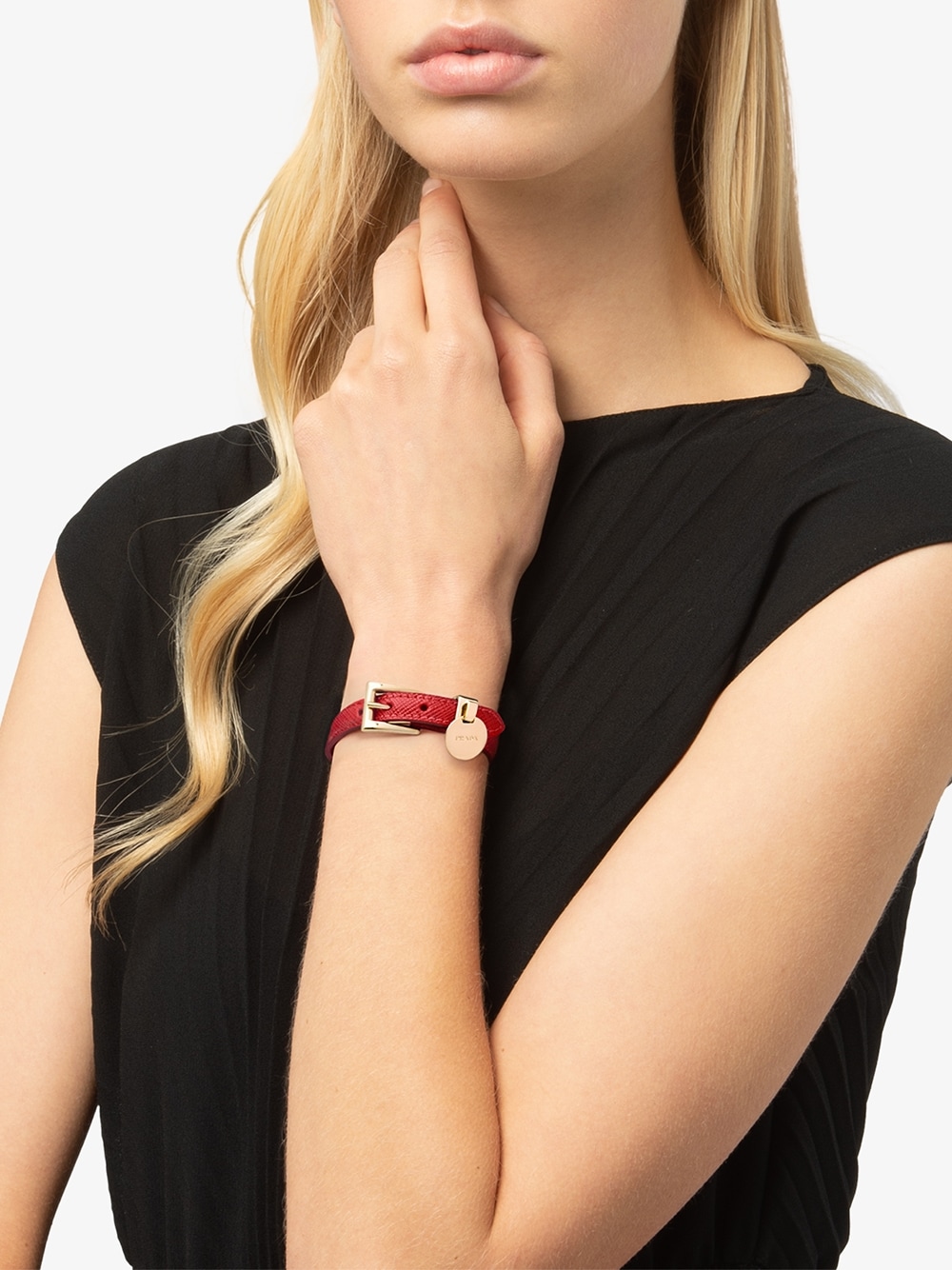 Prada Saffiano leather bracelet - Red za 1 699,00 PLN na