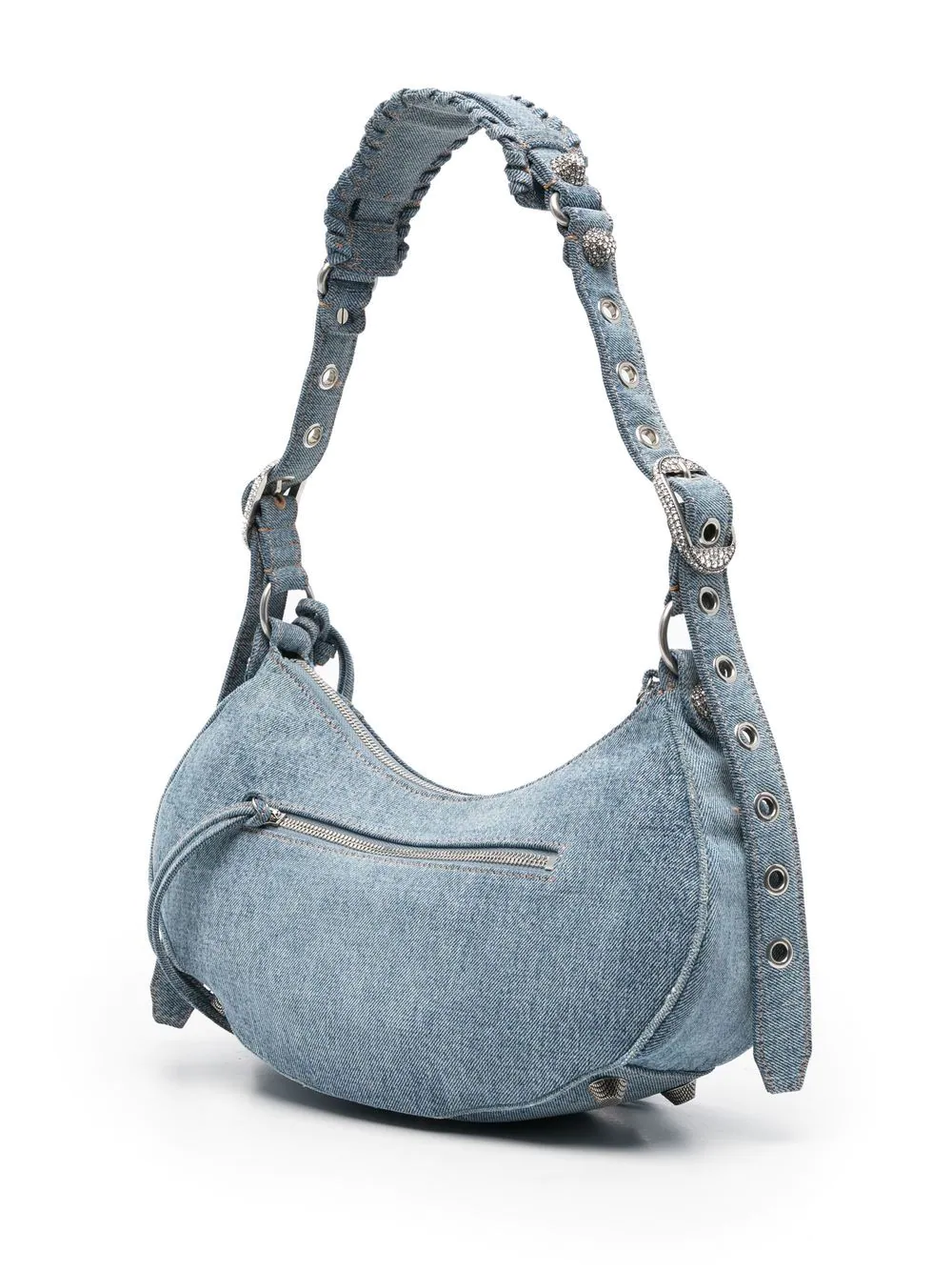 Balenciaga Le Cagole denim shoulder bag - Blue za 9 413,00