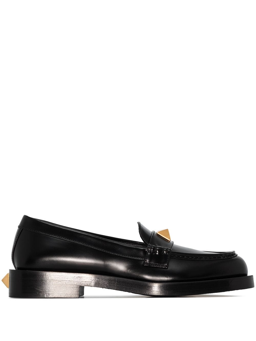 Valentino Garavani Roman Stud leather loafers - Black za 3