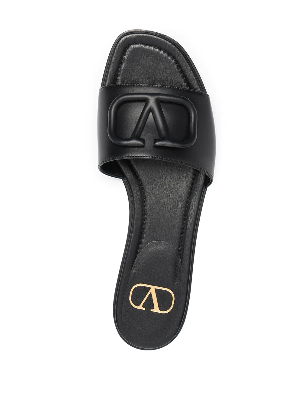 Valentino Garavani VLOGO Signature slide sandals - Black za