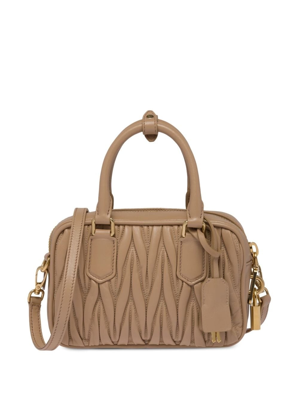 ☆大人気デザイン☆ miu miu MATELASSE LEATHER MINI BAG Miu Miu Matelassé Leather Mini Bag | Black | FARFETCH PL
