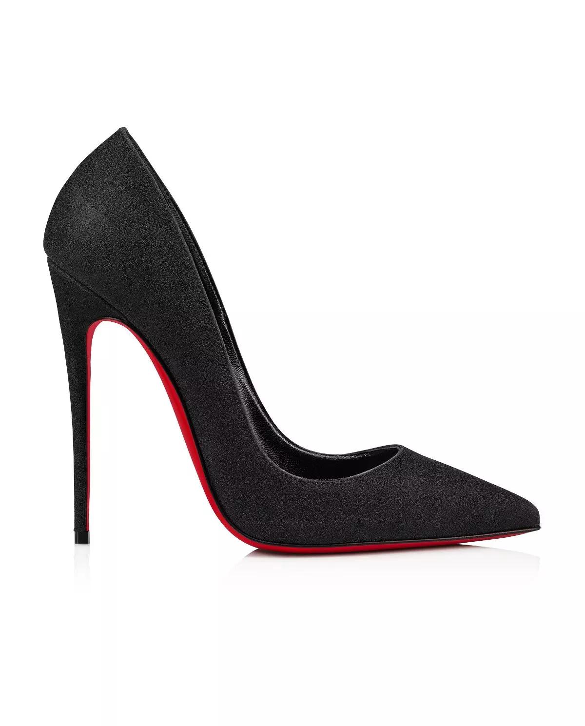 CHRISTIAN LOUBOUTIN - Czarne błyszczące szpilki So Kate 12
