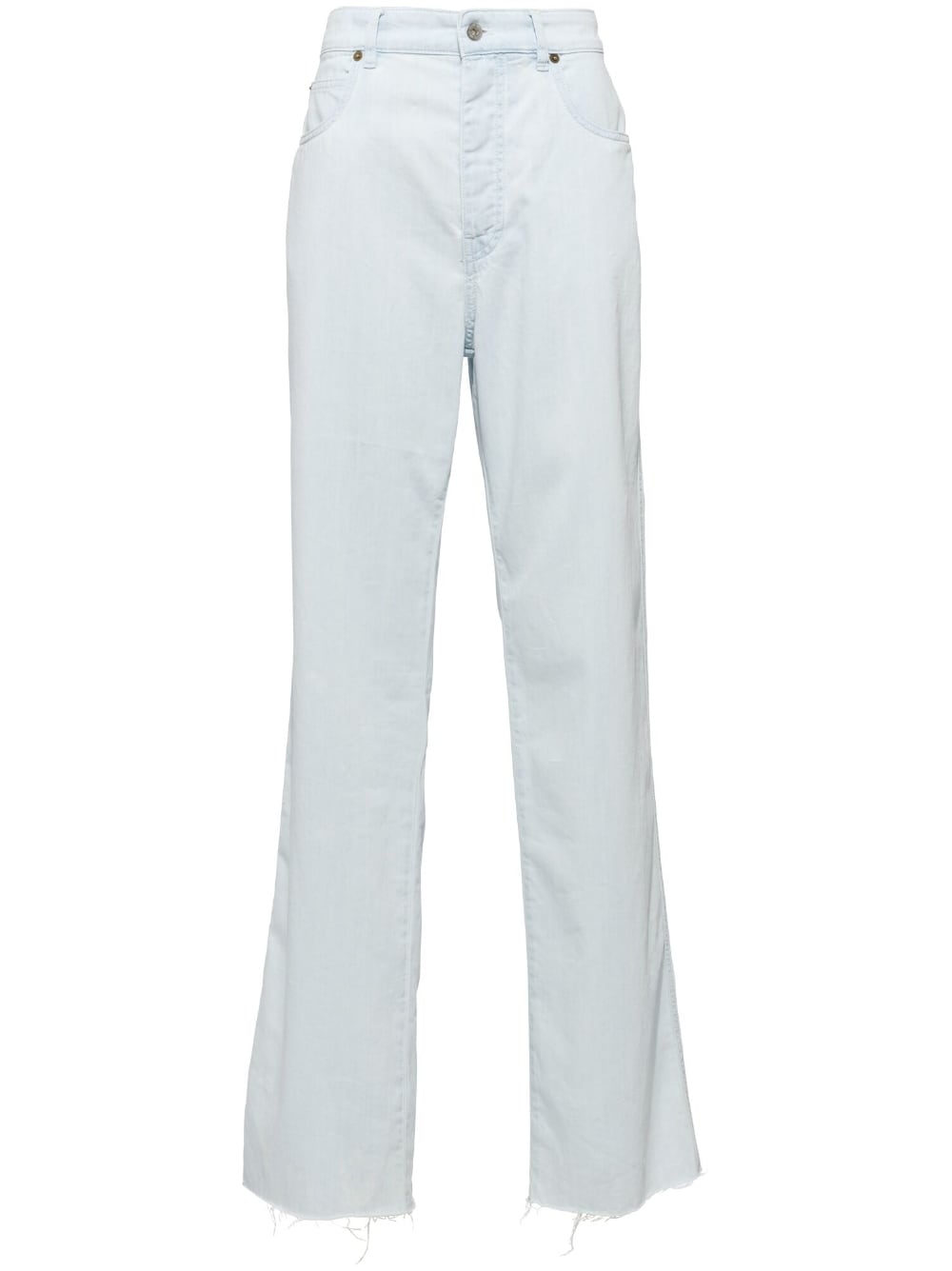 Miu Miu high-waisted wide-leg jeans - Blue za 3 990,00 PLN