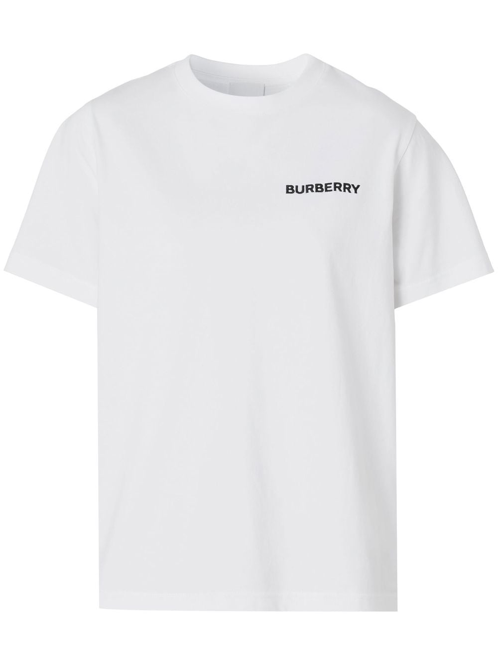 Burberry TB-Monogram embroidered T-shirt - White za 2 221,00