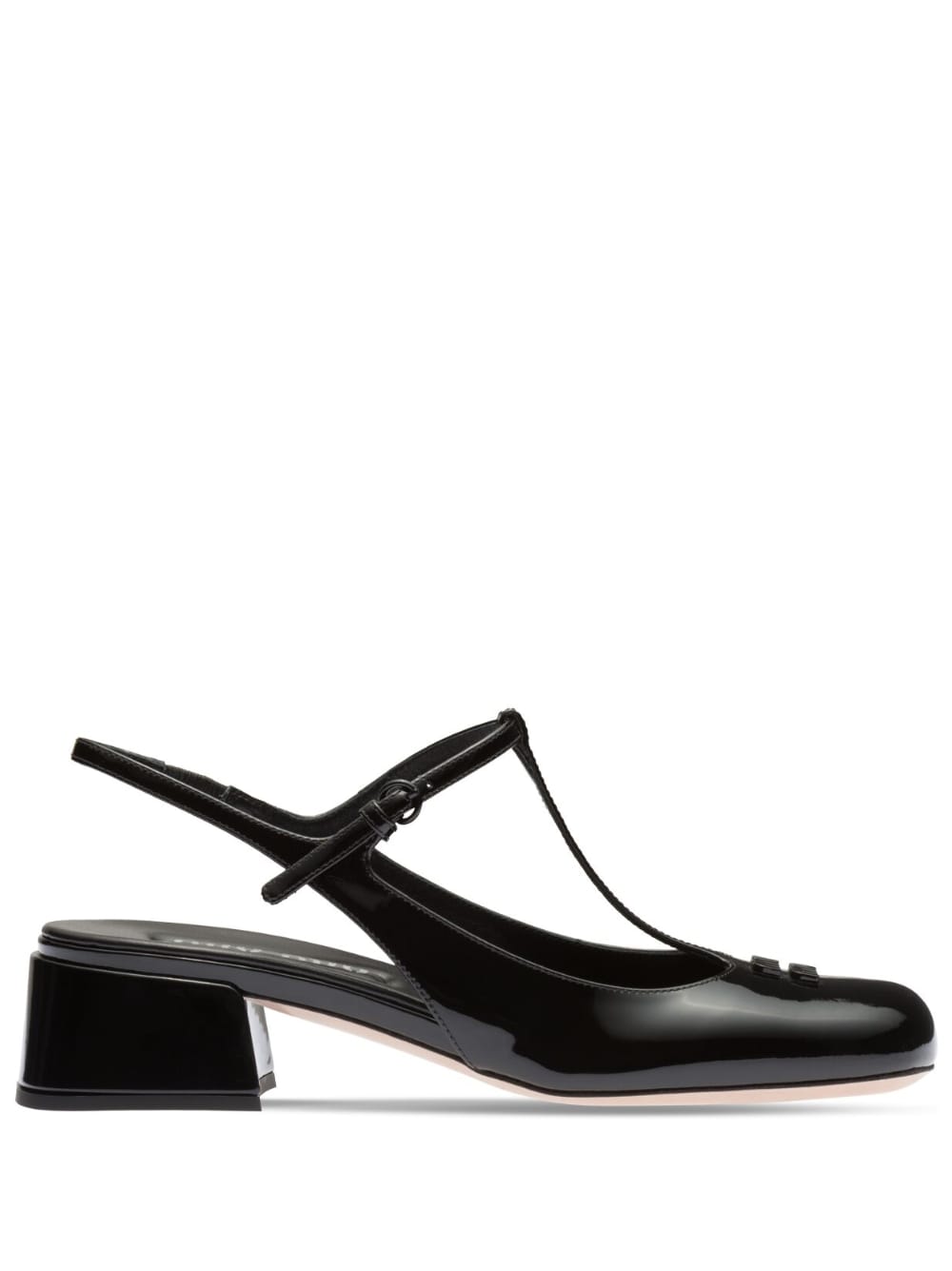 Miu Miu patent-leather 35mm slingback pumps - Black za 4 023