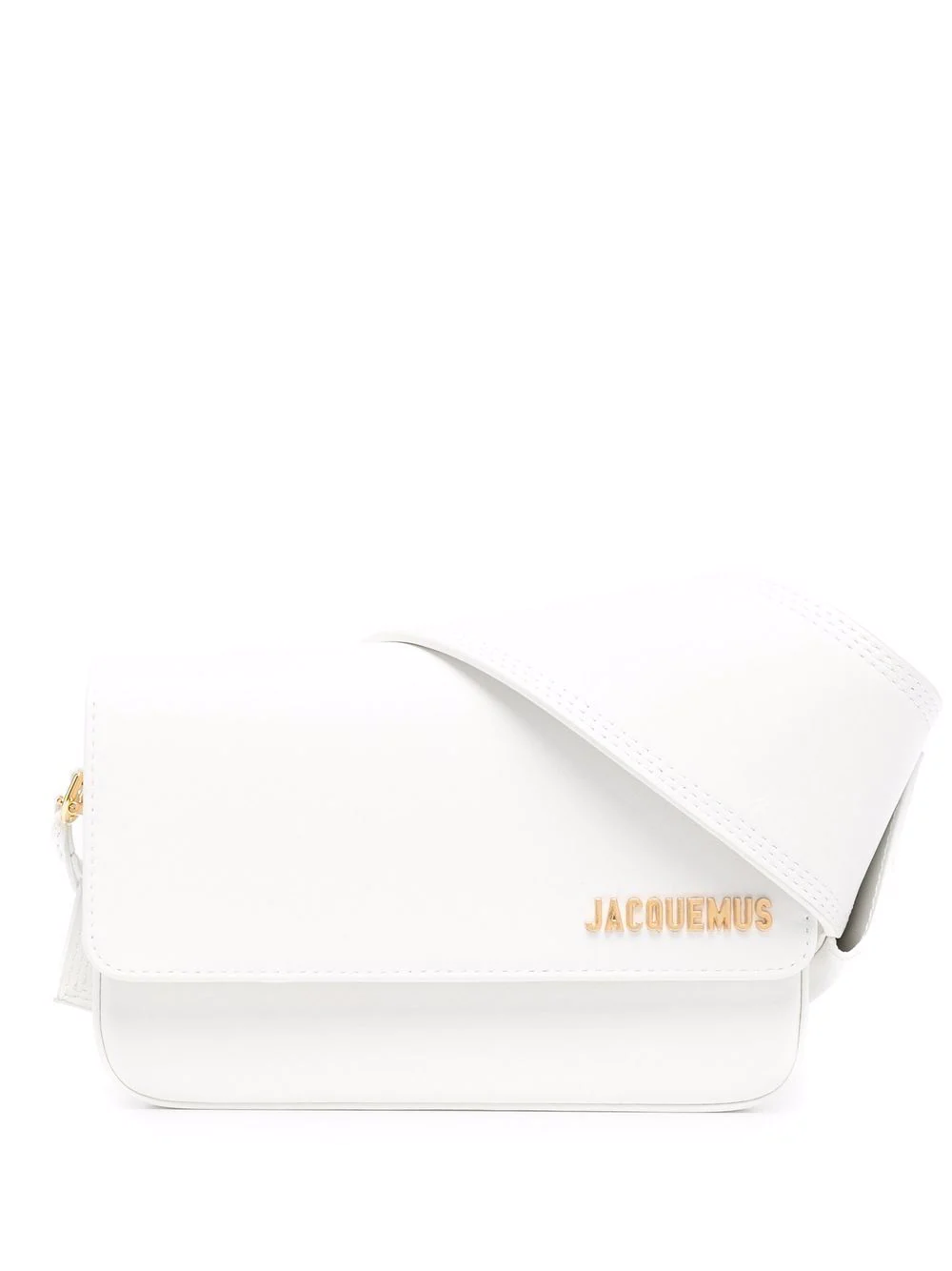 Jacquemus Le Carinu logo-plaque shoulder bag - White za 3