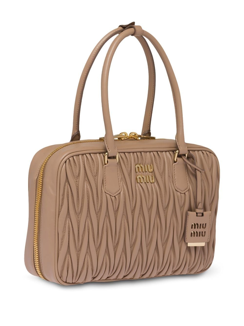 Miu Miu Matelassé nappa leather tote bag - Neutrals za 11